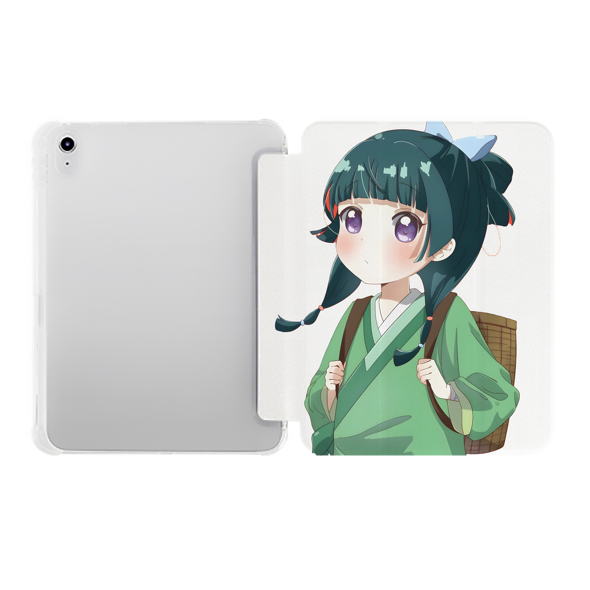（画像用） 薬屋のひとりごと The Apothecary Diaries IPad ケース ペン収納付き 三つ折りスタンド PUレザー×シリコン 対応機種9.5/10.5/10.9インチ